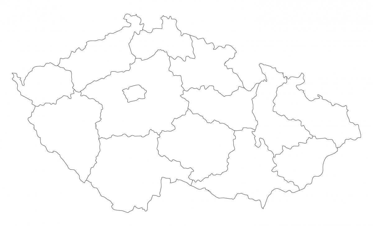 Czech republic vector map
