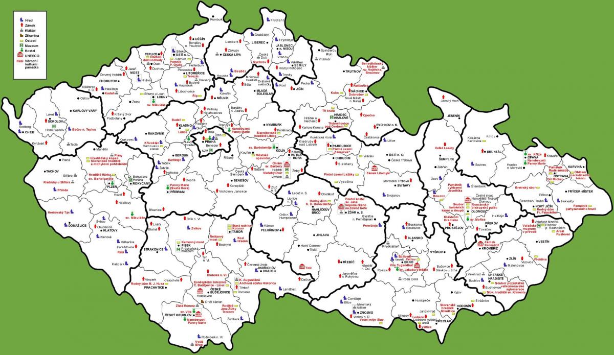 Czechia museums map