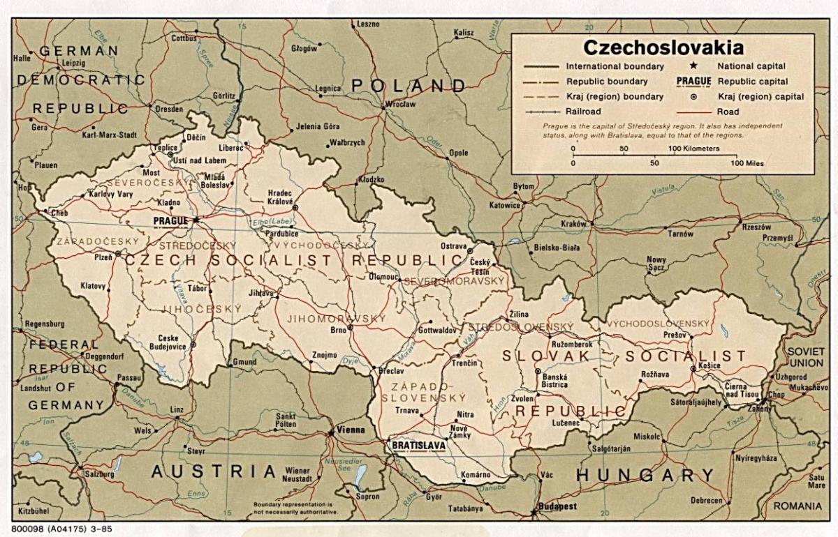 map of Czechoslovakia 1918
