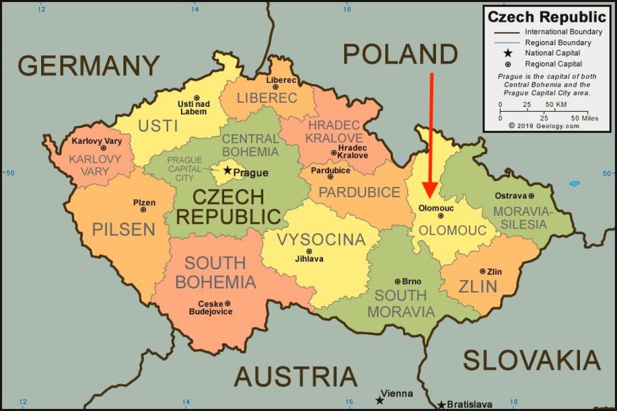 map of olomouc Czech republic