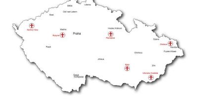 Czechia airports map