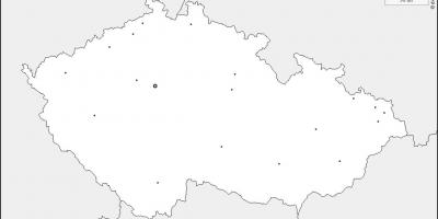 Czechia blank map