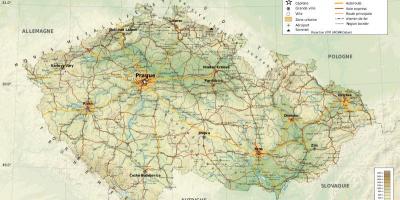 Czechia geography map