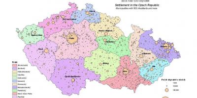 Czechia municipalities map