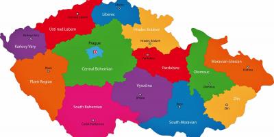 Czechia regions map
