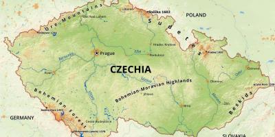 Czechia river map