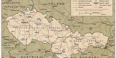 Map of Czechoslovakia 1918
